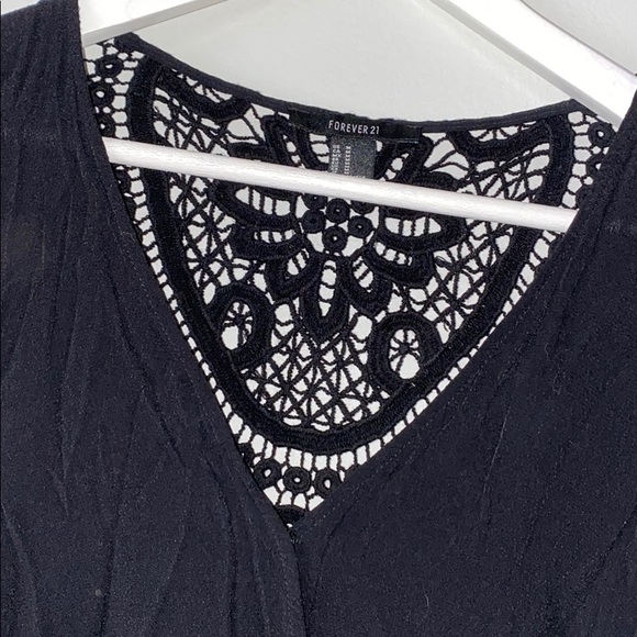 BLACK LACE ROMPER - Picture 6 of 7